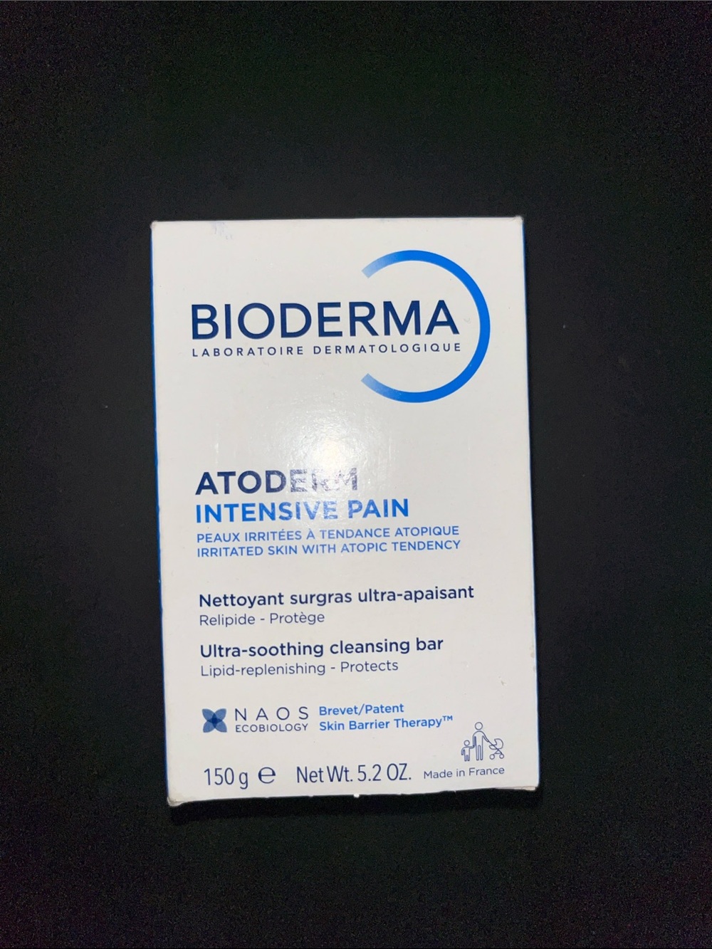 Atoderm Intensive Pain. Irritated skin with atopic tendency 150g exp.:04-2028